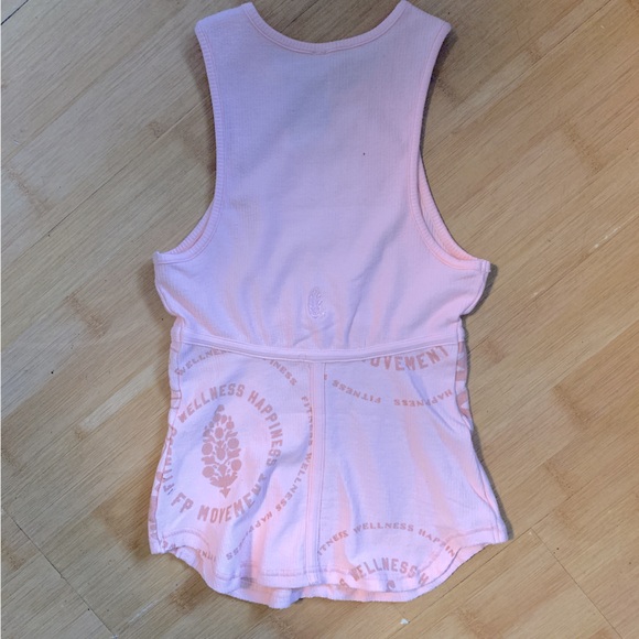 Free People Movement Peach Corset Rib Tank Top XS NEW womans - Picture 3 of 3